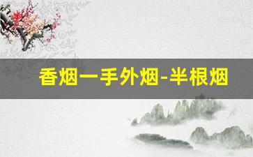 香烟一手外烟-半根烟嘴的香烟