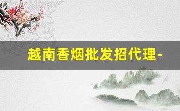 越南香烟批发招代理-越南香烟哪个厂正规