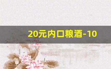 20元内口粮酒-100元内口粮酒