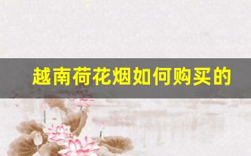 越南荷花烟如何购买的-荷花烟在越南为什么便宜