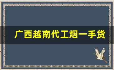 广西越南代工烟一手货源-广西专门的烟