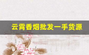 云霄香烟批发一手货源总仓-云霄香烟50件起发
