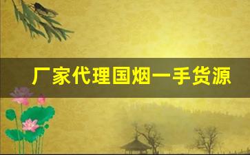 厂家代理国烟一手货源网-大型烟厂批发100一包的细烟
