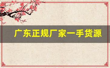 广东正规厂家一手货源-源头工厂 一手货源 