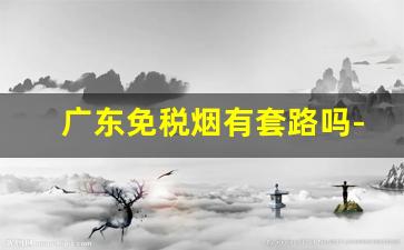 广东免税烟有套路吗-广州发货的免税烟靠谱吗