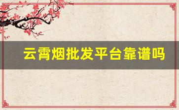 云霄烟批发平台靠谱吗-网上的云霄烟哪家靠谱