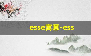 esse寓意-esse中文解释