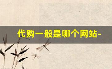 代购一般是哪个网站-代购一般在哪个网站买东西