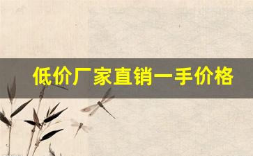 低价厂家直销一手价格-厂家直销一手货源各种产品