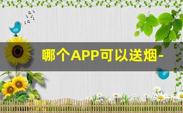 哪个APP可以送烟-怎么能在网上送烟