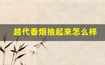 越代香烟抽起来怎么样-越代烟质量怎么样