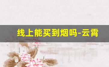 线上能买到烟吗-云霄烟30元一条批发