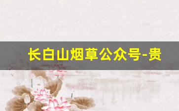 长白山烟草公众号-贵阳烟草公众号关注