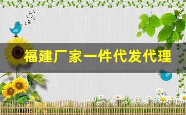 福建厂家一件代发代理联系方式-找供应商厂家一件代发电话