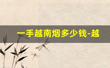 一手越南烟多少钱-越南十大香烟多少钱一条