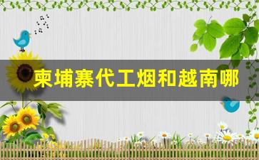 柬埔寨代工烟和越南哪个好-柬埔寨加工的烟和国内的一样吗