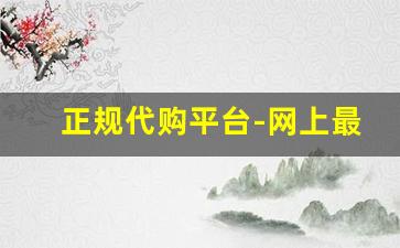 正规代购平台-网上最好的代购平台
