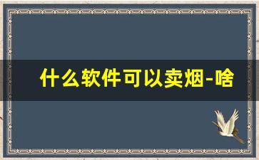 什么软件可以卖烟-啥软件能买到烟