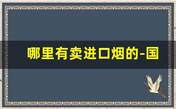 哪里有卖进口烟的-国内商店能买到的进口烟