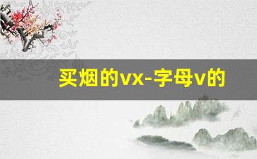 买烟的vx-字母v的烟