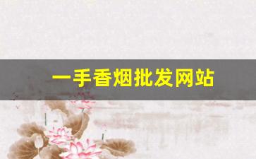 一手香烟批发网站
