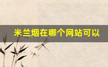 米兰烟在哪个网站可以买-米兰烟在意大利的售价