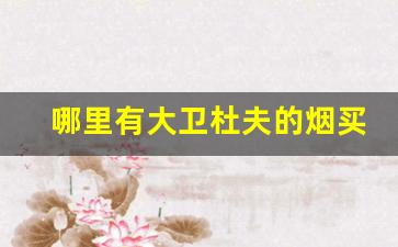 哪里有大卫杜夫的烟买-大卫杜夫香烟北京还有卖的吗