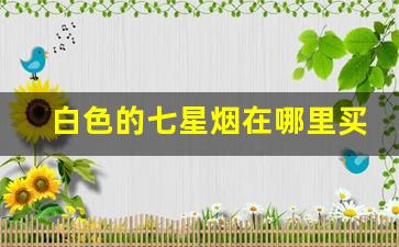 白色的七星烟在哪里买-七星烟国内哪里买得到