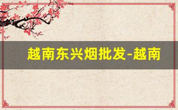 越南东兴烟批发-越南烟一手批发东兴防城港