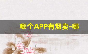 哪个APP有烟卖-哪个软件卖正版烟