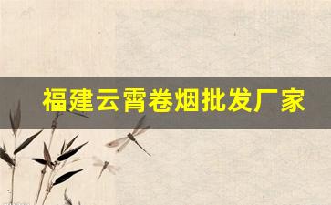 福建云霄卷烟批发厂家-云霄卷烟一览表
