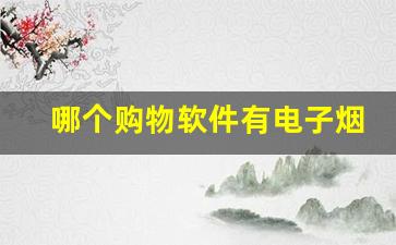哪个购物软件有电子烟-为啥购物软件买不了烟