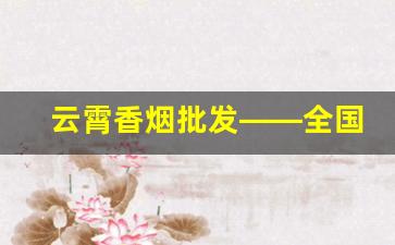 云霄香烟批发——全国各地区均可发货-云霄烟批发简易包装