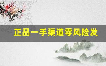 正品一手渠道零风险发货快-正品一手货源哪里买