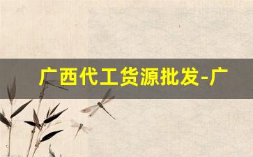广西代工货源批发-广州代工厂拿货源加工