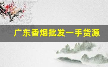 广东香烟批发一手货源-批发烟广东